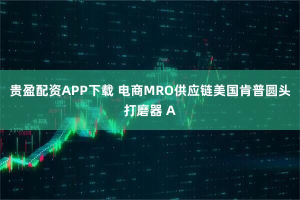贵盈配资APP下载 电商MRO供应链美国肯普圆头打磨器 A